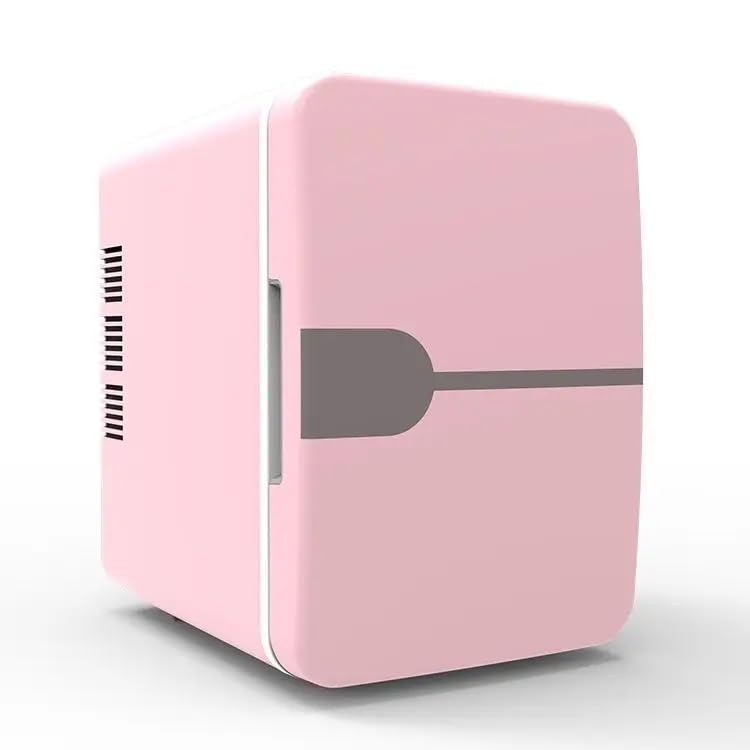 4L Mini Refrigerator Portable Cooler Compact Refrigerator 220V for Car Truck Kitchen Home Use Picnic Camping Silent Freezer (Color : White, Size : EU)
