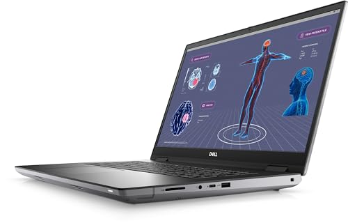 Image of Dell Precision 7780 Mobile Workstation - 17.3 inch FHD 500 nits- Intel Core i9-13950HX 24-Core -128GB CAMM RAM - 1TB SSD - NV RTX 2000 ADA (8GB GDDR6) - Windows 11 pro