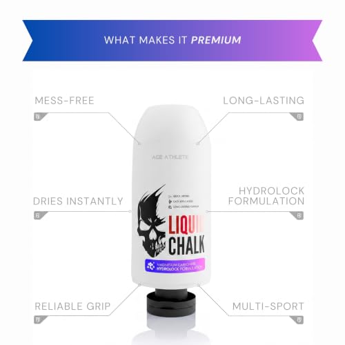 Image of Liquid Chalk for Gym & Weightlifting - Quick Dry, Non-Slip Grip | No Mess, Long-Lasting Hold for Lifting, Crossfit, Climbing & Calisthenics | India's 1st HydroLock Formulation | 6 Month Supply (250ML)