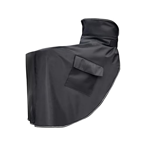 Tablier de scooter d'hiver noir et imperméable pour protection thermique de moto