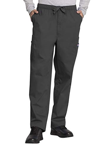 Cherokee Men's Originals Cargo Scrubs Pant, Pewter, Large Short