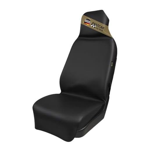 SILUK Universal Autositzbezug wasserdicht – Autositzauflage für Fahrer & Vordersitze | Robuster Schonbezug für Arbeit, Sport, Werkstatt | Auto Sitzschoner Zubehör & Geschenkidee (Kunstleder, Basic)