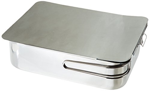 Excelsteel Stainless Steel Stovetop Smoker, 14 1/2" X 10 1/2" X 4", Silver, Medium #TOP1