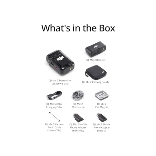 DJI Mic 2 (1 TX + 1 RX), Wireless Mic with Intelligent Noise Cancelling - image 8