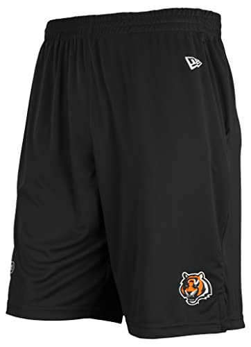 New Era NFL Football Men's Ground Running Performance Casual Shorts, Cincinnati Bengals, Small