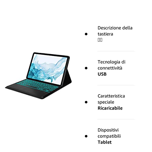 FOGARI Combo Touch Tastiera con Custodia per