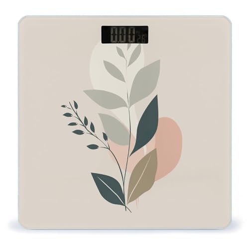 Báscula Digital HojasyEnredaderas Vidrio Templado LCD