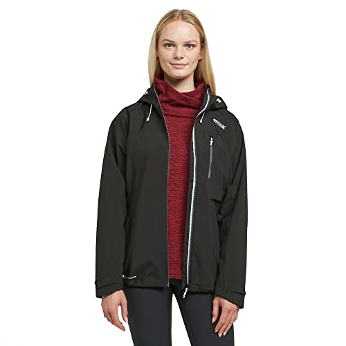 Regatta Womens/Ladies Britedale Waterproof Jacket (16 US) (Black)