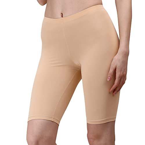 Image of SOIE Women's Mid Rise Soft Polyamide Spandex Knee Length Cycling Shorts