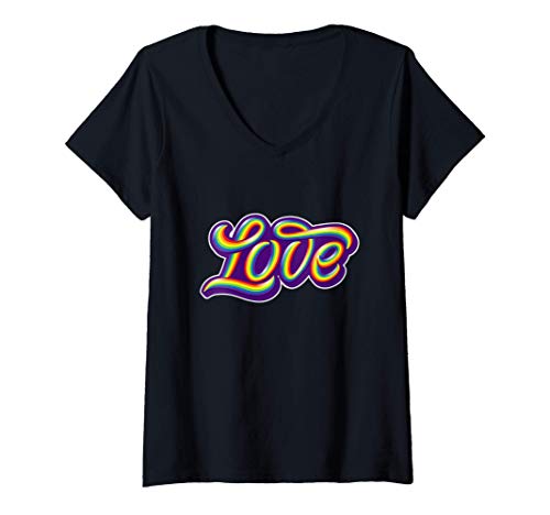 Womens LOVE T-Shirts Sweet Soulmate Valentines Day Gift V-Neck T-Shirt