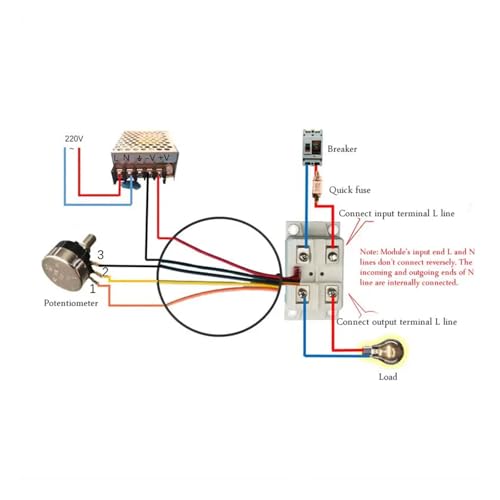 Módulo de regulación de voltaje tiristor DXTY-JL electrónico de potencia 40A 4