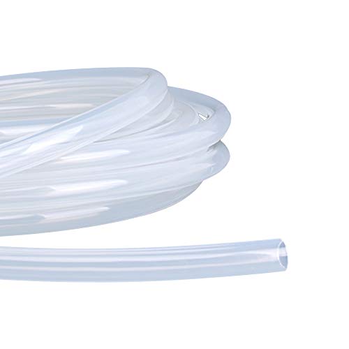 Silicone Tubing 25/64"(10mm) ID x 45/64"(18mm) OD 3.3ft(1m) Silicone Rubber Tube Air Hose Pipe for Pump Transfer Clear