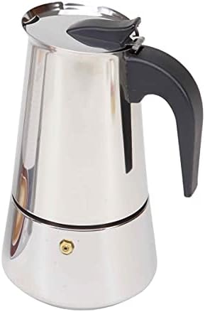 Cafetera de Acero Inoxidable - Cafetera Moka para Inducción Capacidad de 2  a 12 Tazas - Cafetera Espresso con Filtro Desmontable y Mango Ergonómico  Antiquemaduras (9 Tazas) - PREYCA