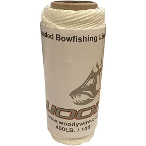 Woody Wire WW400-100 Wire Bowfishing Braided Line 400lb 100ft Bowfishing Line
