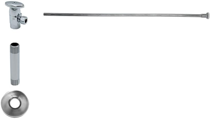 Mountain Plumbing MT6800-NL-PN Polished Nickel Universal Toilet Supply Kits - Angle