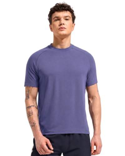 Image of Wellbi Bamboo Performance T-Shirt for Men | Raglan Sleeve Gym Training Sportswear | Quick Dry Moisture Wicking Anti-Bacterial | Ultra-Soft Breathable Eco-Friendly Activewear