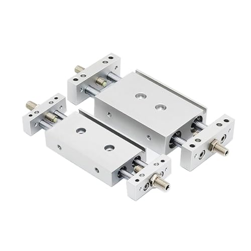 Vérin pneumatique double arbre STMB16 table coulissante course 125mm