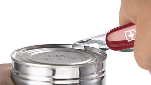 Victorinox Hiker, Navaja suiza multiusos, con 13 funciones, incluyendo sierra para madera, destornillador Phillips y palillo de dientes, color rojo