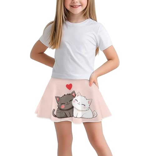 Girls Athletic Skort Size 5-14 Tennis Outfits Running Golf Skirts & Shorts with Pocket