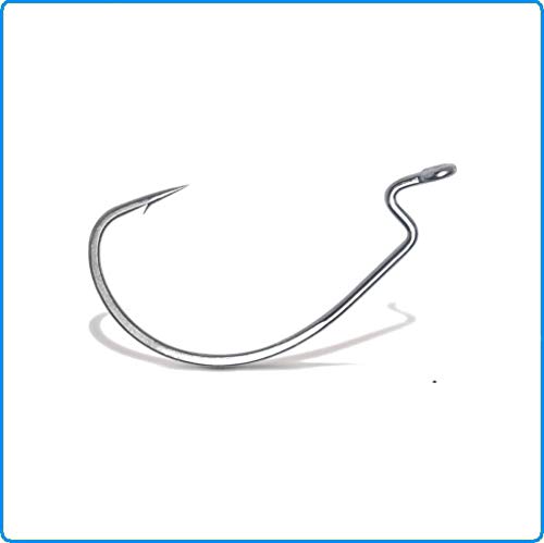Fiiish Lures - Black Minnow Anzuelo BM160 - Anzuelo para Señuelo Blando de Vinilo - Pesca Spinning de Bass Lubina y otras especies - Pack x 4 Anzuelos Nº 3