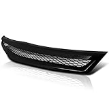 Spec-D Tuning Black Honeycomb Type Grill Hood Grille R Compatible with Honda Civic 2Dr Coupe 2006-2008