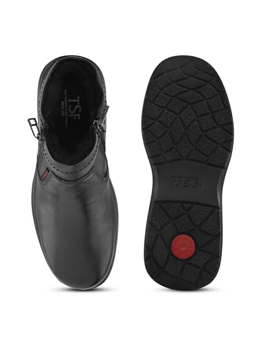 Image of TSF Leather 8617-Black boot for men