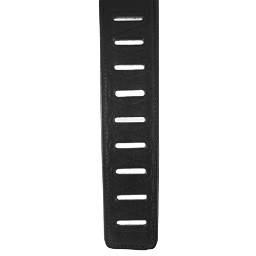 Tiger STP26-BK Sangle de Guitare en cuir – Feu – Noir - Les Beatles, Paul McCartney, John Lennon, RIngo Starr, George Harrison Tiger STP26-BK Sangle de Guitare en cuir - Feu - Noir – Image 5