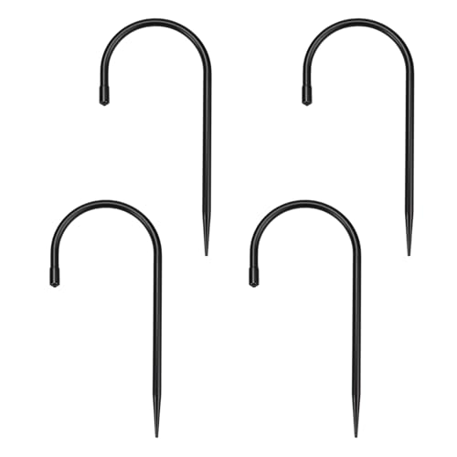 BLSGBUIDING Rain Gutter Downspout Extension Fixing Pin - Holds Tight in Heavy Rain & Wind-Directs Water Away from Foundation-Durable Iron Construction, Easy No-Drill Installation 4 Pack