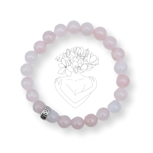 Bracelet Quartz Rose - perles naturelle pour l'amour de soi, le c...