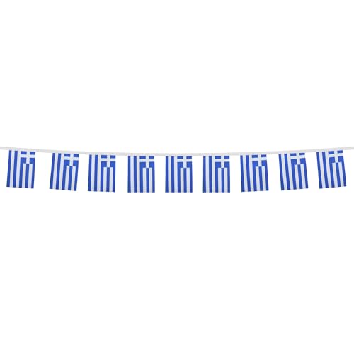 Image of AZ FLAG 50 States of US 15 meters BUNTING Flag 50 flags 9'' x 6'' - American states STRING flags 15 x 21 cm