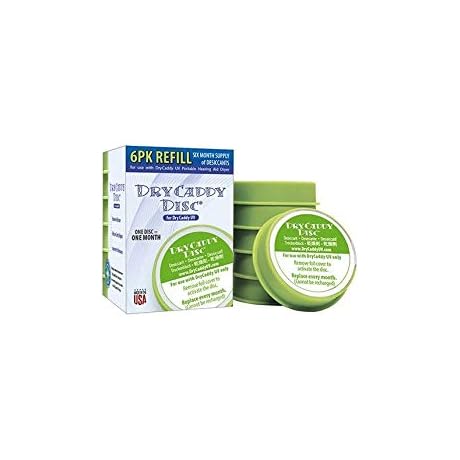 DryCaddy UV Disc - 6 Pack | Replacement Desiccant Refill Discs for...