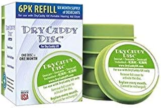 DryCaddy UV Disc - 6 Pack | Replacement Desiccant Refill Discs for DryCaddy UV from the makers of Dry & Store | Hearing Devices Dehumidifier