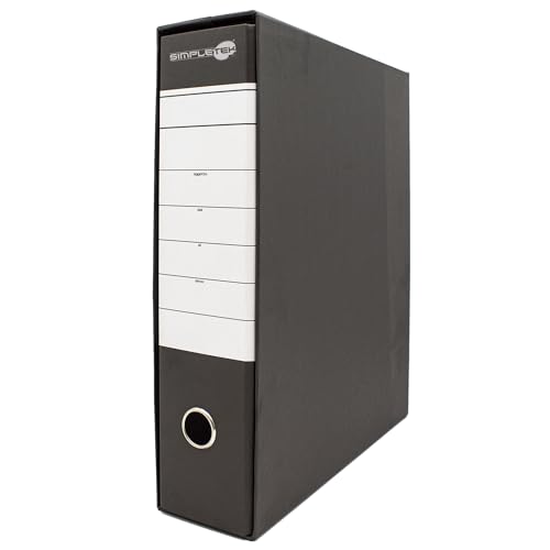 Classeur à anneaux noir SIMPLETEK pour documents et enveloppes enregistreur de protocole