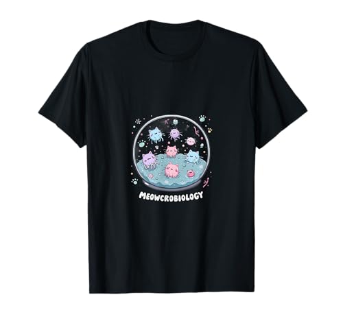 Gato Meowcrobiología Ciencia Divertida Biología Camiseta