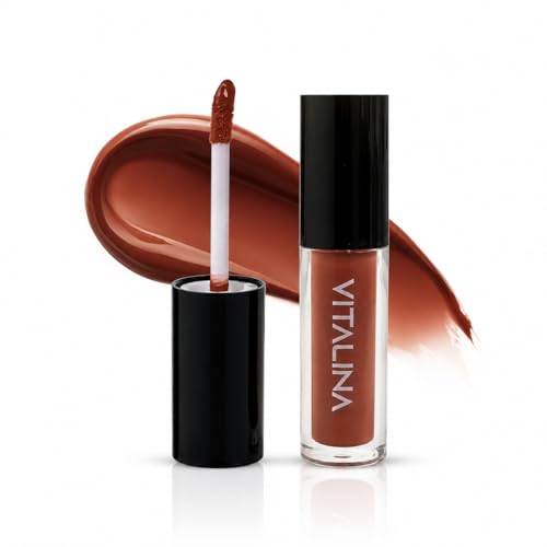 Image of Vit & Chic Lush Glow Lip Gloss - Autumn | High Shine Hydrating Lip Gloss | Lightweight Non-Sticky Formula | Smooth Glossy Finish | Long-Lasting Everyday Wear