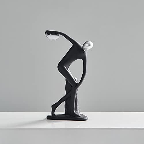 SISWIM Escultura de Resina Figura Abstracta Escultura Estatua de Resina Home Crafts Decoración del hogar Estatuillas Modernas for Interi Esculturas Creativas (Color : Throw)