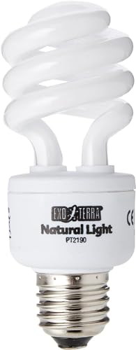 Exo Terra Repti-Glo 2.0 Compact Fluorescent Full Spectrum Terrarium Lamp, 26-Watt (Natural Light)