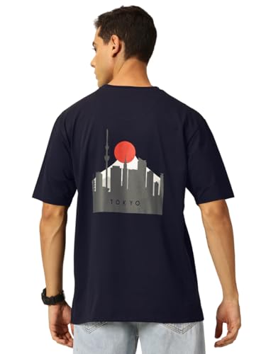 Image of Thomas Scott Men Oversized Fit Graphic Printed Tshirt