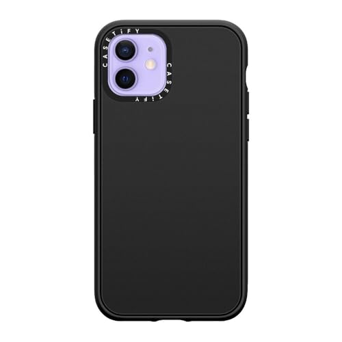 Image of CASETiFY for iPhone 12 Case - Impact Compatible with MagSafe Matte Black