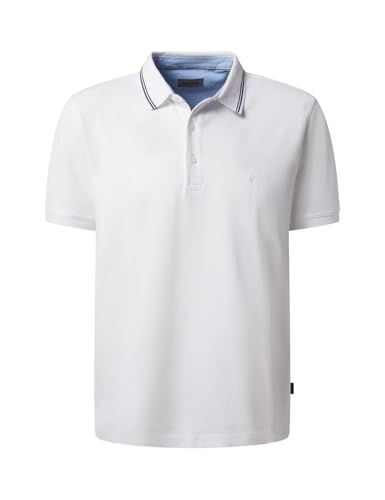 Pierre Cardin Herren Polo-Shirt Langarm Poloshirt KN | Männer Polo-Hemd | Mordern Fit | Weiß 2112 1010 | XL
