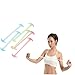CORHAD Yoga Pull Rope Chest Expander Silicone Workout Resistance Band for Home Gym Portable Elastic Puller for All Ages Comfortable Finger Ring Handles Random Color