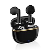 【2025新型 Bluetooth5.4】AOKIMI ワイヤレスイヤホン bluetooth イヤホン ブルートゥース 小型/軽量 ぶるーとぅーす V12 Hi-Fi 最大36時間再生 CVC8.0/ENC/AAC IPX7防水 タッチ式音量調整 片耳/両耳0812(ブラック)