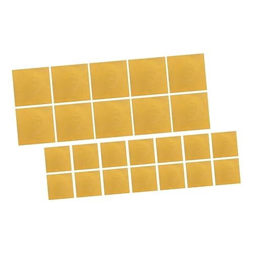 DINHEAROM 300 hojas Papel de Aluminio Corrugado Dorado para Envolver Chocolate y Papel para DIY Resistente y Fácil de Moldear para Embalaje de Alimentos