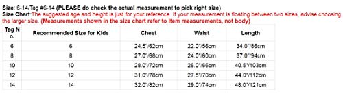 Ranrann Kids Girls Sleeveless Floral Lace Shiny Rhinestone Maxi Dress Birthday Party Formal Dance Romper Gown Blue 9-10 #TOP6