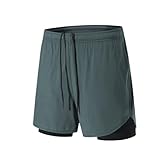 【Pockets】 Short de course conçu avec 3 poches zippées invisibles, pour ranger facilement vos objets de valeur tels que votre téléphone, vos clés ou votre carte, libérez vos mains lorsque vous vous entraînez.