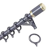 Gardinenstangen für den Innenbereich, geräuschlos, verstellbar, Krankenhauszimmer, Sichtschutz, Trennwände, Fenstervorhänge, Hardware (Violett, 2,10 m)