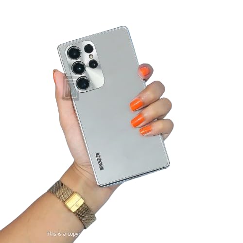 Image of MILLION CASES Back Cover Case for Samsung Galaxy S23 Ultra Shockproof Protective Luxury Magnetic Metal Frame Case for Men & Boys(Silver)