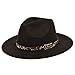 RURUY Cappello Mamma Figlia Buckle Hat Panama Fedora con Leopard Belt Wide Women's Baseball Caps Sciarpa Inverno