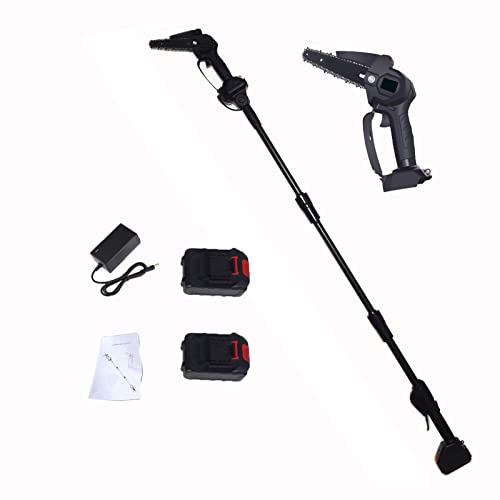 6 Feet Pole Saws For Tree Trimming Battery Powered 2-In-1 Cordless Extendable Pruning Saw, Portable Electric Branch Cutter With Pole, Heavy Duty Handheld Electric Saw For Trees #TOP25