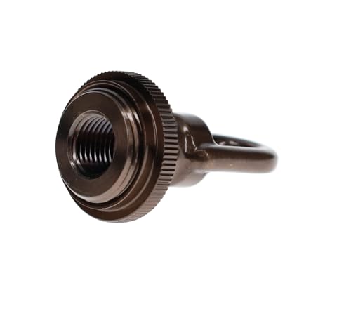 Image of B&P Lamp Cast Antique Bronze Screw Collar Ceiling Light Canopy Plate Kit